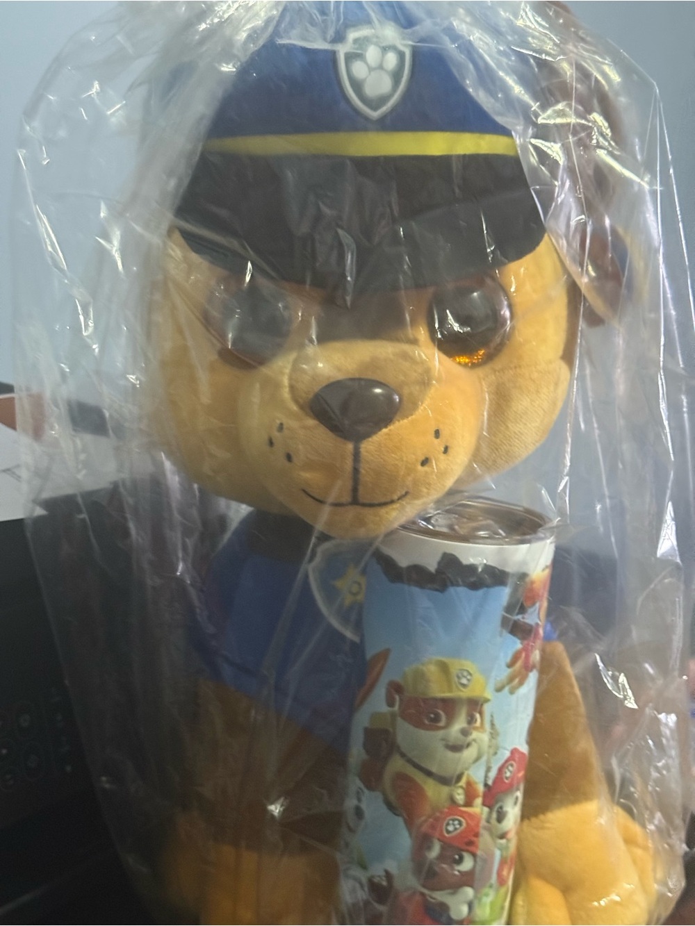 Paw Patrol Chase Plush Dog Toy - Blue and Brown